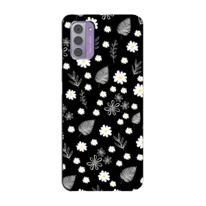 Чехлы с тематикой "ЦВЕТЫ" на Nokia G42 (цветение на чорном)