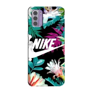 Силиконовый Чехол на Nokia G42 с картинкой Nike (Цветочный Nike)