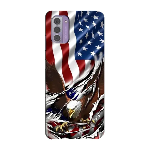 Чехол с рисунком «Флаг USA» для Nokia G42 Чехол с рисунком «Флаг USA» для Nokia G42