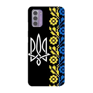 Силиконовый Чехол на Nokia G42 (Герб и вышыванка)