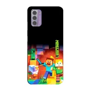 Чехлы для Nokia G42 (Персонажи Майн Крафт) (Герой Майнкрафт)