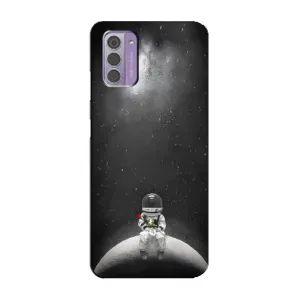 Силіконовый Чохол з принтом "Космонавти" на Nokia G42 (Космонавт романтик)