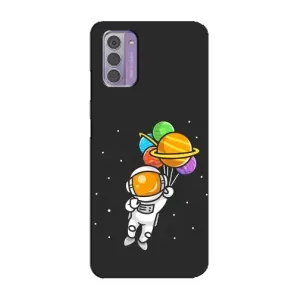 Силіконовый Чохол з принтом "Космонавти" на Nokia G42 (Космонавт з кульками)