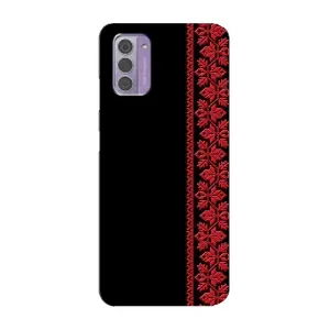 Силиконовый Чехол на Nokia G42 (Красная Вышиванка)