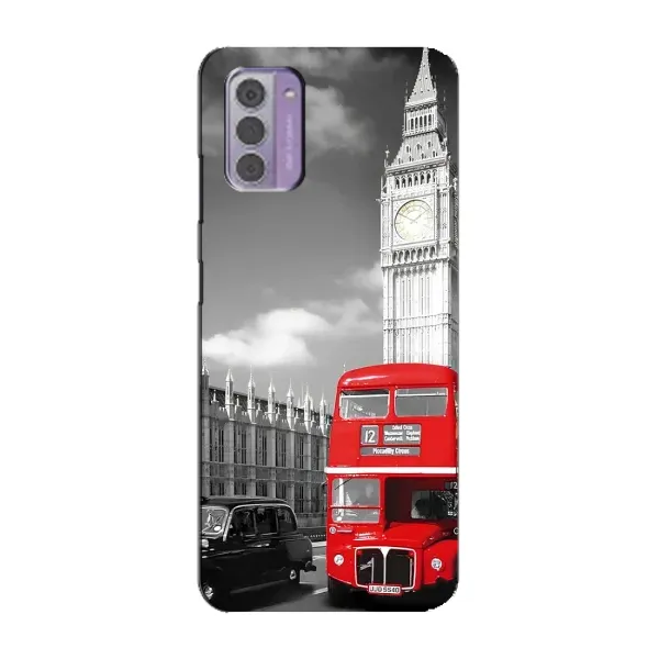 Чехол с рисунком «Красный автобус» для Nokia G42 Чехол с рисунком «Красный автобус» для Nokia G42