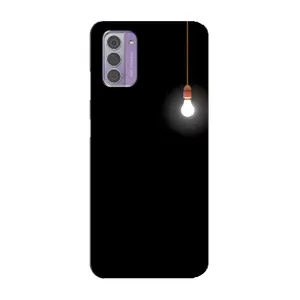 Чохол з картинками на чорному фоні для Nokia G42 (Лампочка)