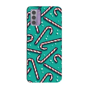 Силиконовый бампер на рождество для Nokia G42 (Леденцы)