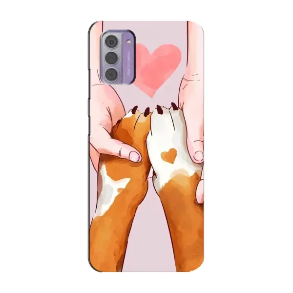 Чехол с рисунком «Любовь к собакам» для Nokia G42 Чехол с рисунком «Любовь к собакам» для Nokia G42