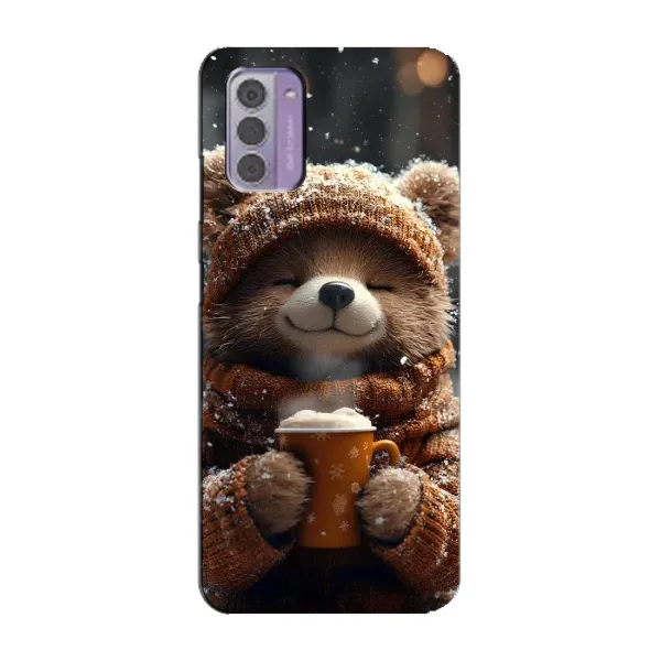 Чехол с рисунком «Медвежонок с кофе» для Nokia G42 Чехол с рисунком «Медвежонок с кофе» для Nokia G42