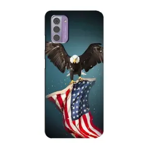 Чехол Флаг USA для Nokia G42 (Орел и флаг)