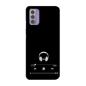 Чохол з картинками на чорному фоні для Nokia G42 (Плеєр)