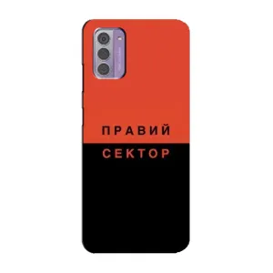 Чехлы УПА (Красно-Чёрный) на Nokia G42 (Правый Серктор)