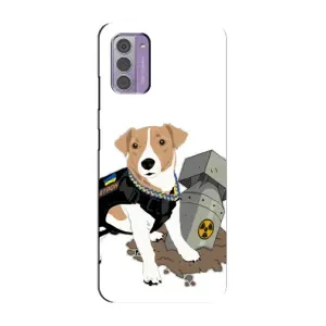 Чехол с принтом Собаки Патрон для Nokia G42 (Пёс Патрон с ракетой)