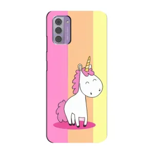 Чехол с рисунком «Радужный Единорог» для Nokia G42