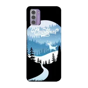 Силиконовый бампер на рождество для Nokia G42 (Рождественский Олень)