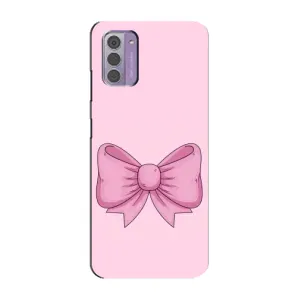 Чохол банти для Nokia G42 (Рожевий бантик)