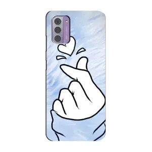 Чехлы (Знак сердечка) на Nokia G42 (Сердечка знак)