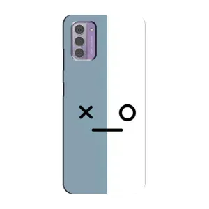 Чохли (ТПУ) (смішні стікери) для Nokia G42 (Сіро-білий)