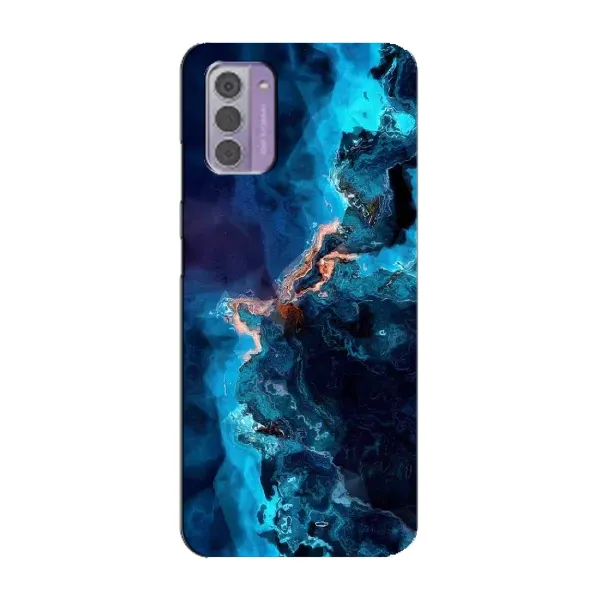 Чехол с рисунком «Синий мрамор» для Nokia G42 Чехол с рисунком «Синий мрамор» для Nokia G42