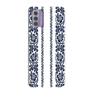 Силиконовый Чехол на Nokia G42 с картинкой Вышиванки (Синяя вышиванка)