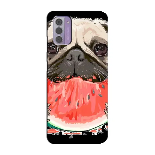 Чехол с рисунком «Смешной Мопс» для Nokia G42 Чехол с рисунком «Смешной Мопс» для Nokia G42