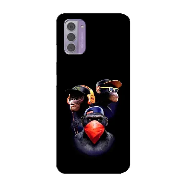 Чехол с рисунком «Три обезьяны» для Nokia G42 Чехол с рисунком «Три обезьяны» для Nokia G42