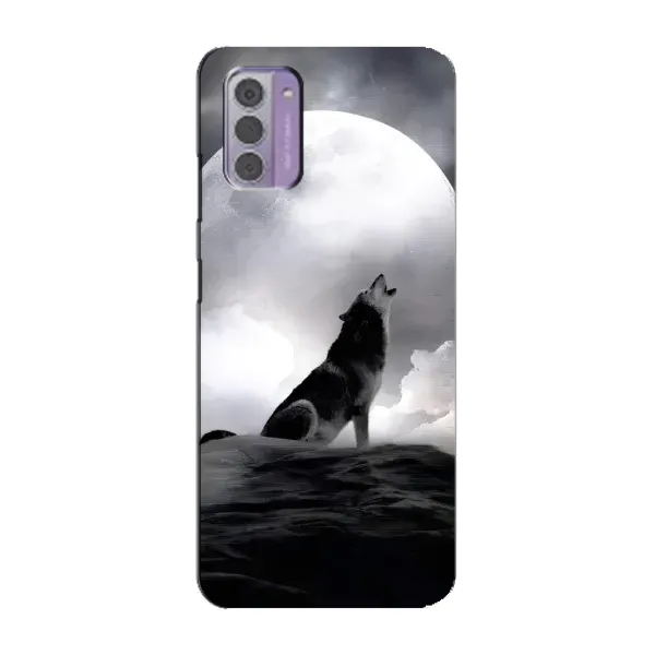 Чехол с рисунком «Волк и луна» для Nokia G42 Чехол с рисунком «Волк и луна» для Nokia G42