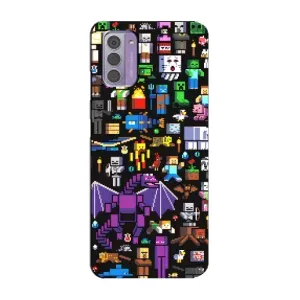 Чехол майнкрафт для Nokia G42 (Все персонажи)