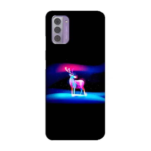 Чехол с рисунком «Яркий олень» для Nokia G42