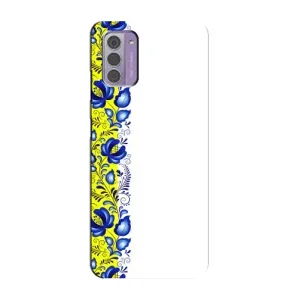 Силиконовый Чехол на Nokia G42 с картинкой Вышиванки (Желто-синяя вышиванка)