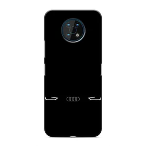 Силиконовый бампер с картинкой машины на Nokia G50 (Силует Audi)