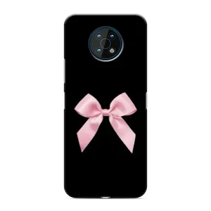Чехол банты для Nokia G50 (Бант на черном)