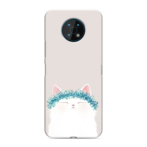 Чехол с рисунком «Белый котик» для Nokia G50 Чехол с рисунком «Белый котик» для Nokia G50