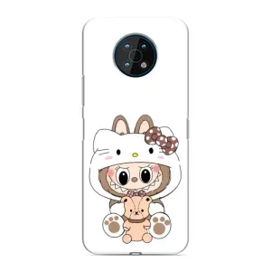 Чохол з принтом Лабубу для Nokia G50 (Білий Лабубу)