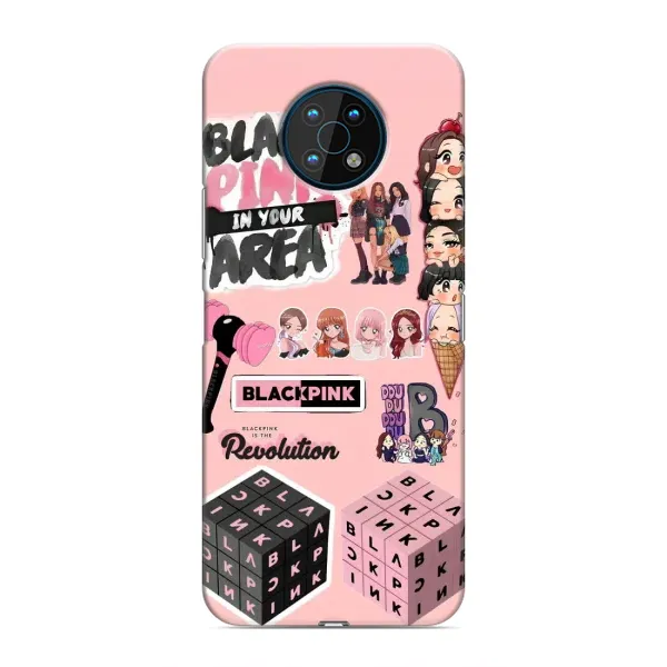 Чехол с рисунком «BLACK PINK коллаж» для Nokia G50 Чехол с рисунком «BLACK PINK коллаж» для Nokia G50