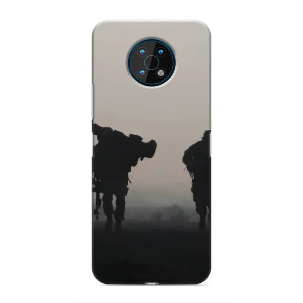 Чехол с рисунком «Бой солдат» для Nokia G50 Чехол с рисунком «Бой солдат» для Nokia G50