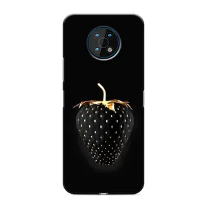 Чехол с изображением вкусной еды для Nokia G50 (Чёрная клубника)