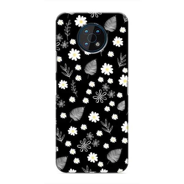 Чехол с рисунком «цветение на чорном» для Nokia G50 Чехол с рисунком «цветение на чорном» для Nokia G50