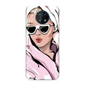 Чехол с картинкой Модные Девчонки Nokia G50 (Девушка в халате)