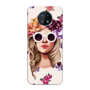 Чехол с картинкой Модные Девчонки Nokia G50 (Девушка в очках)