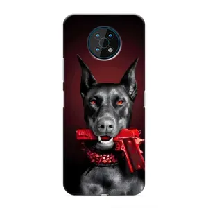 Чехол ДОБЕРМАН для Nokia G50 (Доберман злой)