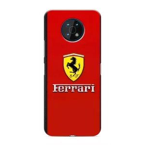 Силиконовый бампер с картинкой машины на Nokia G50 (Ferrari Logo)
