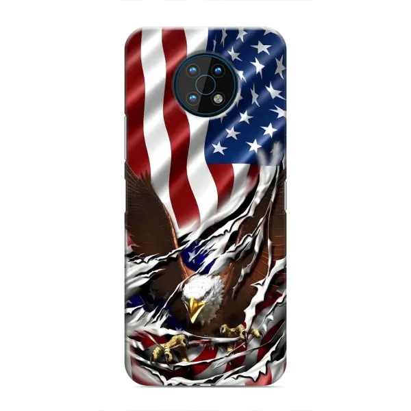 Чехол с рисунком «Флаг USA» для Nokia G50 Чехол с рисунком «Флаг USA» для Nokia G50