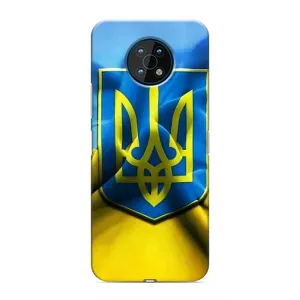 Чехол с картинкой (Патриотический ГЕРБ) на Nokia G50 (Герб и Флаг Украины)