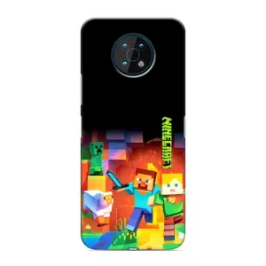 Чехлы для Nokia G50 (Персонажи Майн Крафт) (Герой Майнкрафт)
