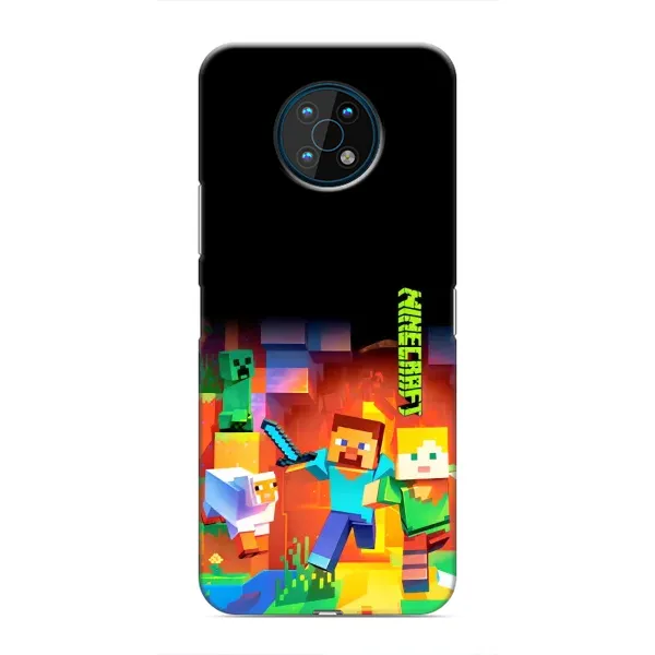 Чехол с рисунком «Герой Майнкрафт» для Nokia G50 Чехол с рисунком «Герой Майнкрафт» для Nokia G50
