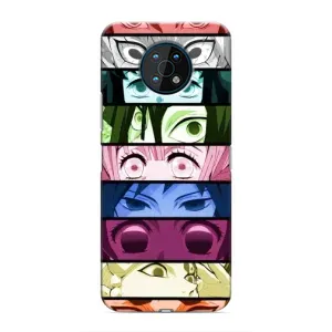 Силиконовые чехлы с глазами Anime для Нокиа Джи 50 (Глаза Хашира)