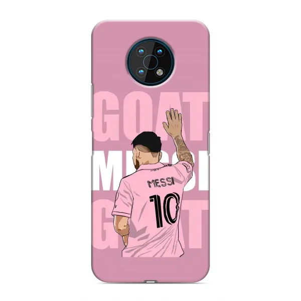 Чехол с рисунком «GOAT MESSI» для Nokia G50 Чехол с рисунком «GOAT MESSI» для Nokia G50