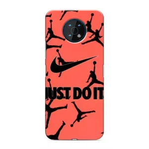 Силиконовый Чехол Nike Air Jordan на Нокиа Джи 50 (Just Do It)