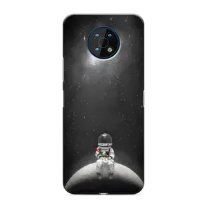 Силиконовый Чехол с принтом "Космонавты" на Nokia G50 (Космонавт романтик)